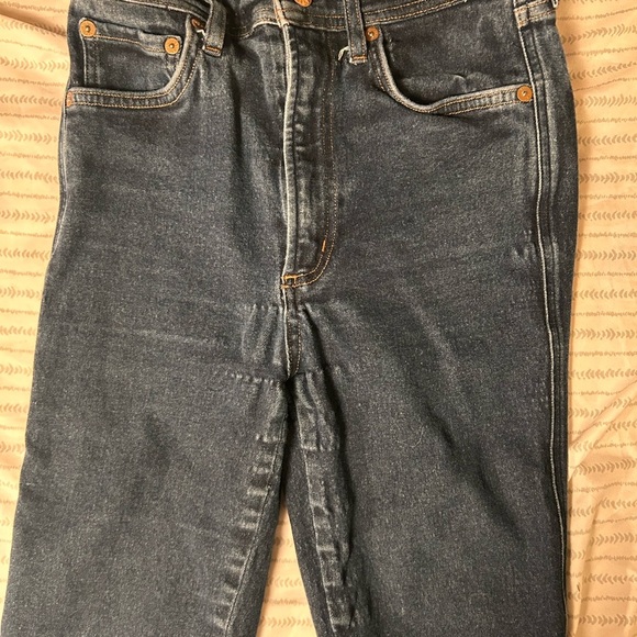 Agolde jeans 27 blue skinny jeans hi rise - Picture 2 of 4